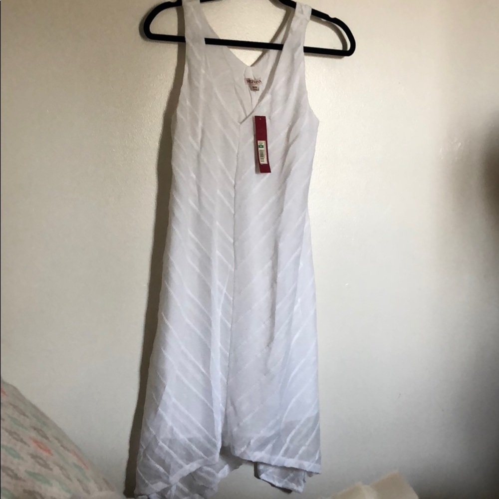 Beautiful white trapeze dress